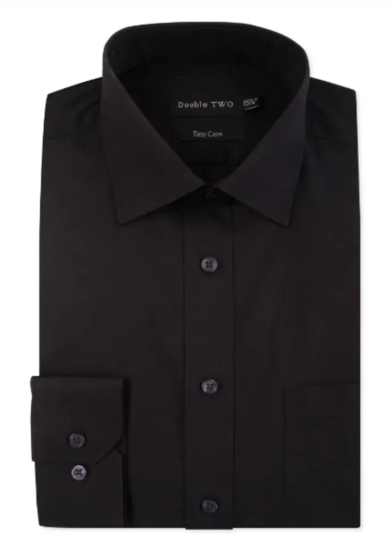  D2 Easy-Care Long-Sleeved Shirt Black SLS3300F 